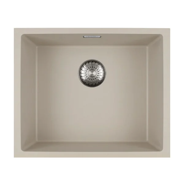 Caressi CAGRPP50BI-TU - Composiet Spoelbak Bisque - Onderbouw - 51Dnspod | Smaakvolle damp – Verzendkosten vrij vanaf 40€