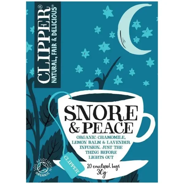 Clipper - Biologische Thee Snore & Peace - Kamille & Lavendel - 51Dnspod | Smaakvolle damp – Verzendkosten vrij vanaf 40€