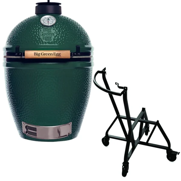 Big Green Egg Large + Integgrated Nest + Handler - 51Dnspod | Smaakvolle damp – Verzendkosten vrij vanaf 40€