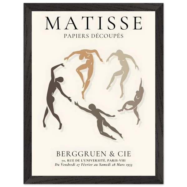 Artfulprints Poster met Lijst Matisse – The human ring II - 30x40 cm - Meerkleurig - 51Dnspod | Smaakvolle damp – Verzendkosten vrij vanaf 40€