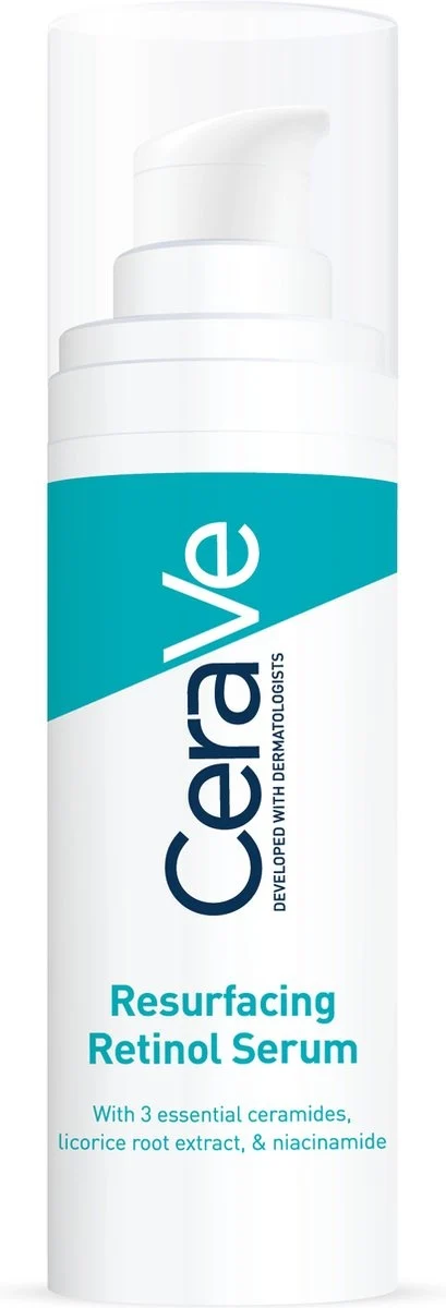 CeraVe Resurfacing Retinol Serum - tegen restlittekentjes, vlekjes en zichtbare poriën - 30 ml - 51Dnspod | Smaakvolle damp – Verzendkosten vrij vanaf 40€ CeraVe Resurfacing Retinol Serum - tegen restlittekentjes, vlekjes en zichtbare poriën - 30 ml - 51Dnspod | Smaakvolle damp – Verzendkosten vrij vanaf 40€