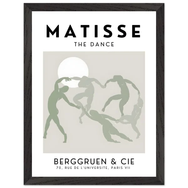 Artfulprints Poster met Lijst Matisse - The dance - 30x40 cm - Grijs - 51Dnspod | Smaakvolle damp – Verzendkosten vrij vanaf 40€
