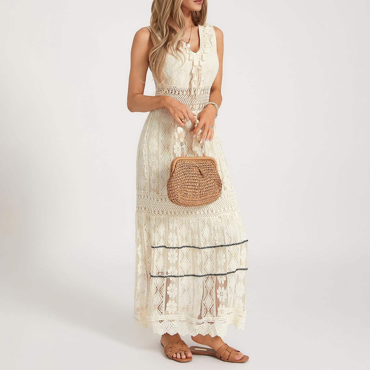 Boho Jurk - Stella™ Collectie - Kantdetails, Ademend Materiaal - Perfect voor Zomerse Gelegenheden - 51Dnspod | Smaakvolle damp – Verzendkosten vrij vanaf 40€ Boho Jurk - Stella™ Collectie - Kantdetails, Ademend Materiaal - Perfect voor Zomerse Gelegenheden - 51Dnspod | Smaakvolle damp – Verzendkosten vrij vanaf 40€