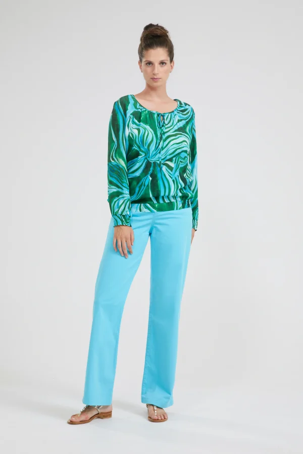 Broek Turqoois Blue Iv ( Gina/370 ) - 51Dnspod | Smaakvolle damp – Verzendkosten vrij vanaf 40€