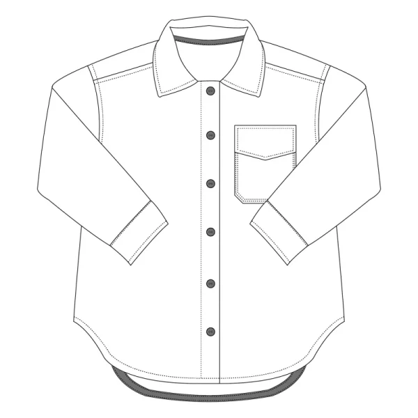 Bel'Etoile - Indy shacket dames en tieners (papieren patroon) - 51Dnspod | Smaakvolle damp – Verzendkosten vrij vanaf 40€