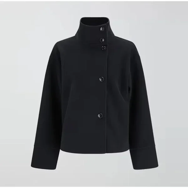 Chique Korte Damesjas voor Herfst – Elegante Kraag en Knoopsluiting, Perfect voor Laagjes, Verkrijgbaar in Meerdere Kleuren - 51Dnspod | Smaakvolle damp – Verzendkosten vrij vanaf 40€