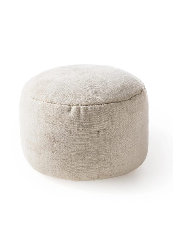 benuta poef Nova - crème - 55x55x30 cm - 51Dnspod | Smaakvolle damp – Verzendkosten vrij vanaf 40€