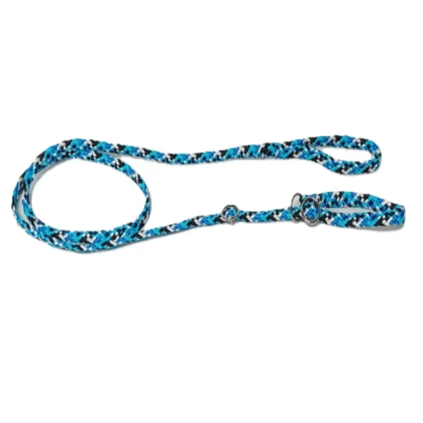 Chikko Quality - Vanglijn met Dubbele Stop - Blauw/wit/zwart - 165cmx10mm - 51Dnspod | Smaakvolle damp – Verzendkosten vrij vanaf 40€