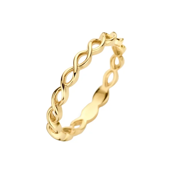 Blush 14 Karaat Gouden Ring 1245YGO/58 - 51Dnspod | Smaakvolle damp – Verzendkosten vrij vanaf 40€