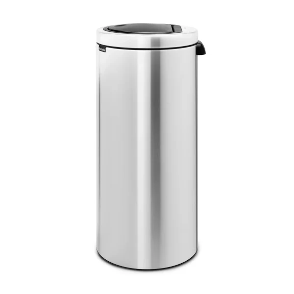Brabantia Touch Bin afvalemmer, 30 liter, platte deksel, kunststof binnenemmer - Matt Steel - 51Dnspod | Smaakvolle damp – Verzendkosten vrij vanaf 40€
