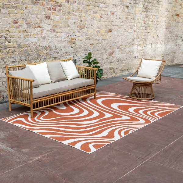 Buitenkleed Swirl Rechthoek - Roest - Dubbelzijdig - 51Dnspod | Smaakvolle damp – Verzendkosten vrij vanaf 40€
