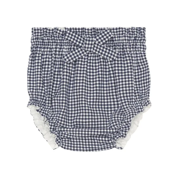 Bobbi Balloon - bloomer with bow - navy blue check - 51Dnspod | Smaakvolle damp – Verzendkosten vrij vanaf 40€
