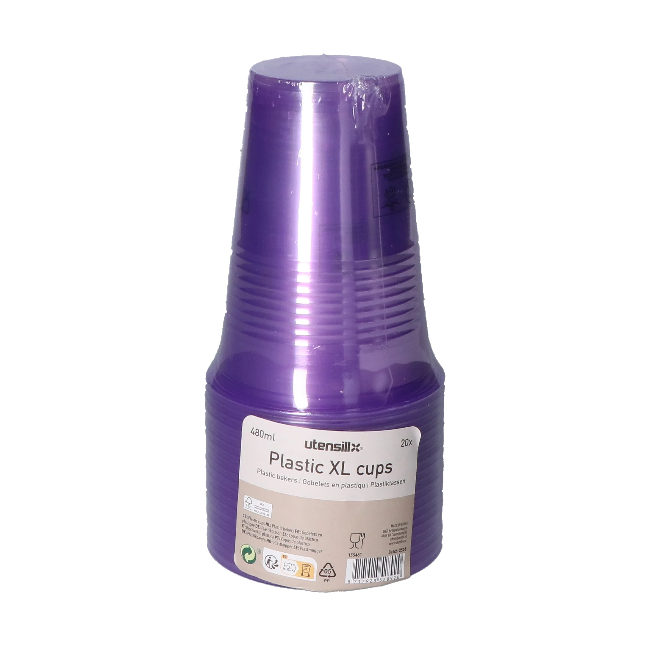 Bekers plastic XL paars – 20 stuks (480 ml) - 51Dnspod | Smaakvolle damp – Verzendkosten vrij vanaf 40€ Bekers plastic XL paars – 20 stuks (480 ml) - 51Dnspod | Smaakvolle damp – Verzendkosten vrij vanaf 40€