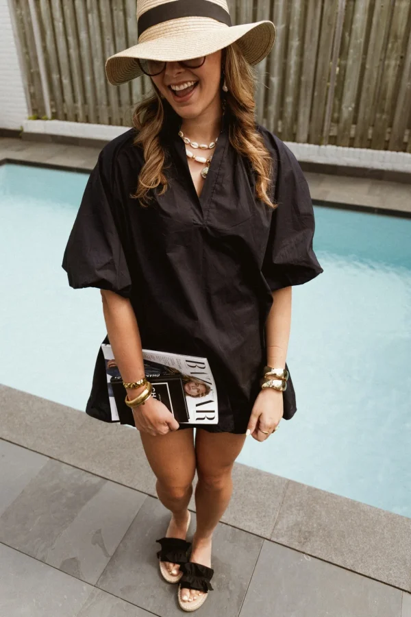 Blouse Dress Black - 51Dnspod | Smaakvolle damp – Verzendkosten vrij vanaf 40€