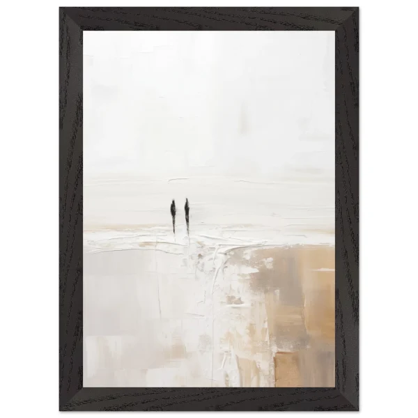 Artfulprints Poster met Lijst Abstract - Silhouettes 2 - A4 21x29.7 cm - Wit - 51Dnspod | Smaakvolle damp – Verzendkosten vrij vanaf 40€