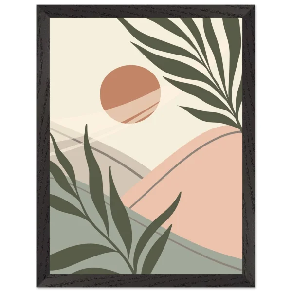 Artfulprints Poster met Lijst Boho – Serene moment - 30x40 cm - beige - 51Dnspod | Smaakvolle damp – Verzendkosten vrij vanaf 40€
