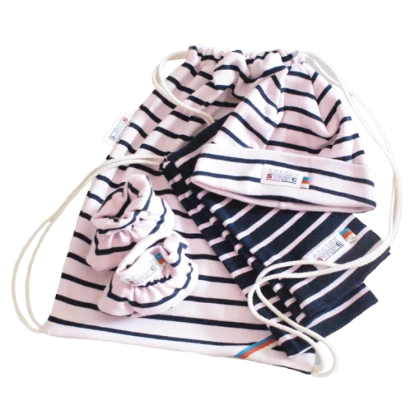 Breton geboortegeschenk Navy-Pink - 51Dnspod | Smaakvolle damp – Verzendkosten vrij vanaf 40€
