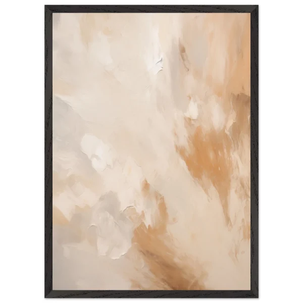 Artfulprints Poster met Lijst Abstract - Golden touch 2 - 50x70 cm - Terracotta - 51Dnspod | Smaakvolle damp – Verzendkosten vrij vanaf 40€