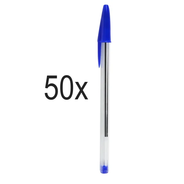 Balpen 50 dlg blauw - 51Dnspod | Smaakvolle damp – Verzendkosten vrij vanaf 40€