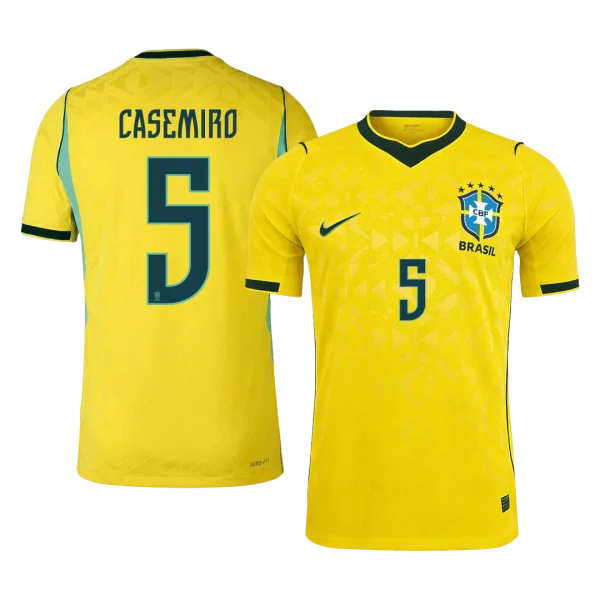 CASEMIRO #5 Brazilië Spelersversie thuisshirt WK Voetbal 2026 - slim fit - 51Dnspod | Smaakvolle damp – Verzendkosten vrij vanaf 40€