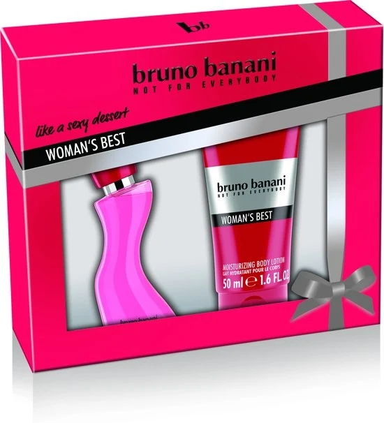 Bruno Banani Woman's Best - Geschenkset - Eau de toilette 20 ml + Bodylotion 50 ml - 51Dnspod | Smaakvolle damp – Verzendkosten vrij vanaf 40€ Bruno Banani Woman's Best - Geschenkset - Eau de toilette 20 ml + Bodylotion 50 ml - 51Dnspod | Smaakvolle damp – Verzendkosten vrij vanaf 40€