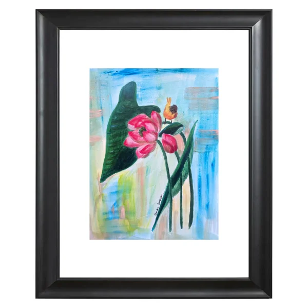 Catchii poster Lotus Flower Bird - meerkleurig - 297x210 cm - 51Dnspod | Smaakvolle damp – Verzendkosten vrij vanaf 40€