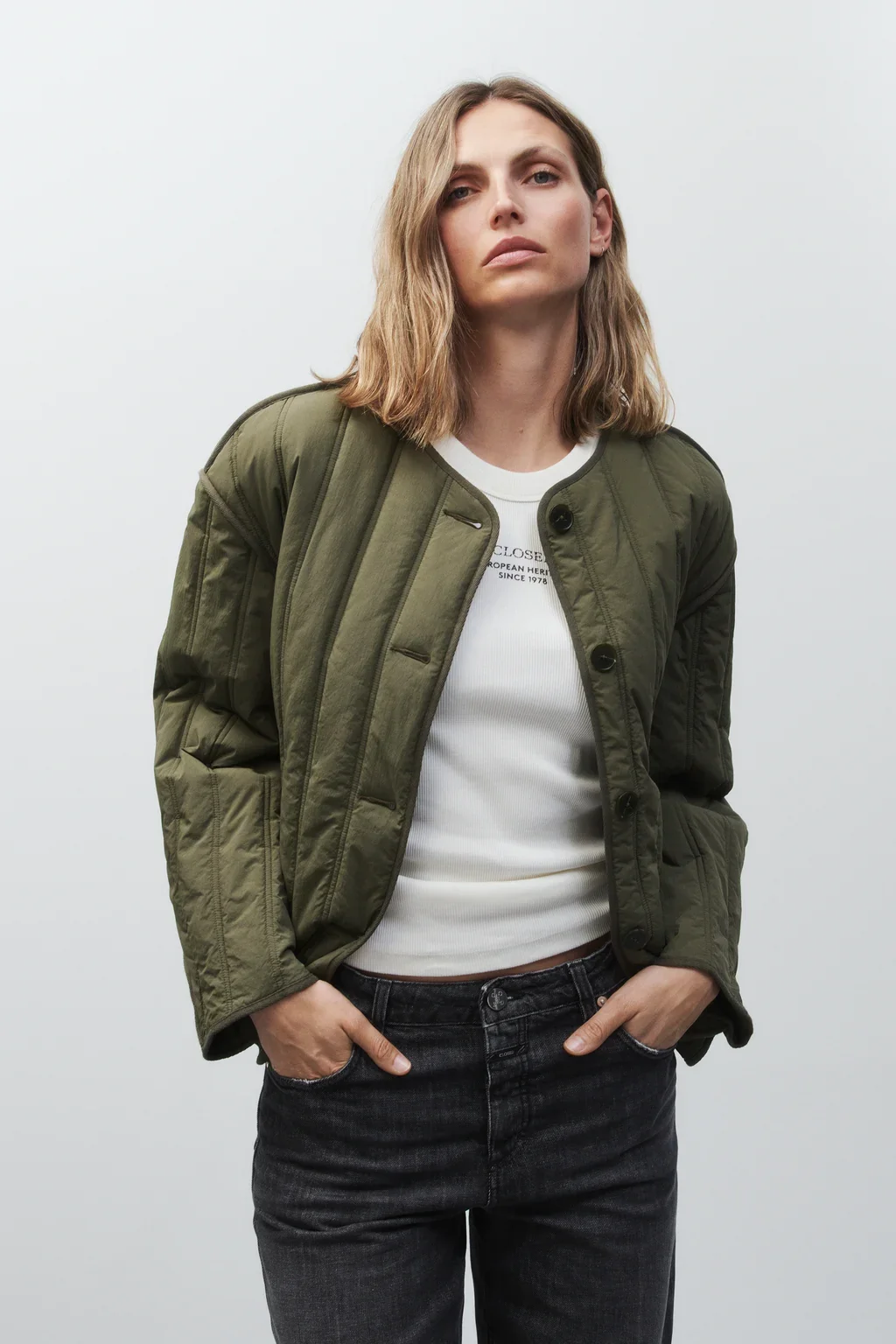 CLOSED QUILTED JACKET FOREST GREEN - 51Dnspod | Smaakvolle damp – Verzendkosten vrij vanaf 40€ CLOSED QUILTED JACKET FOREST GREEN - 51Dnspod | Smaakvolle damp – Verzendkosten vrij vanaf 40€