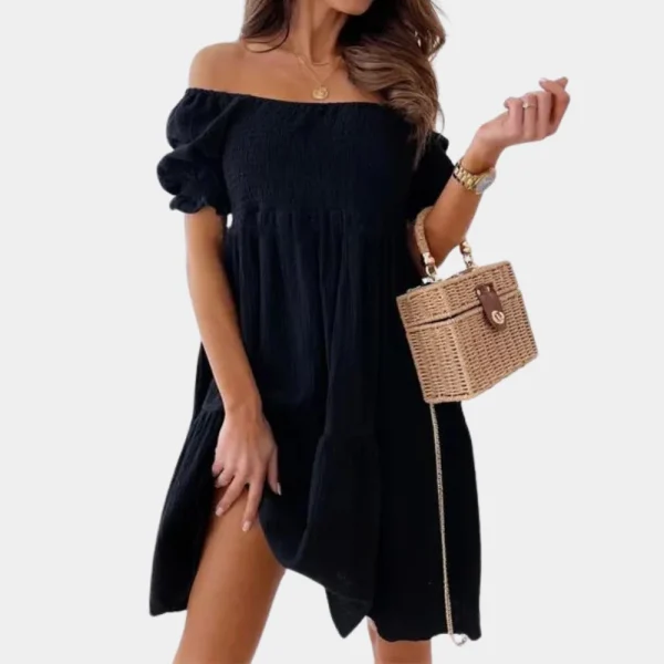 Casual off shoulder zomerjurk voor dames - 51Dnspod | Smaakvolle damp – Verzendkosten vrij vanaf 40€