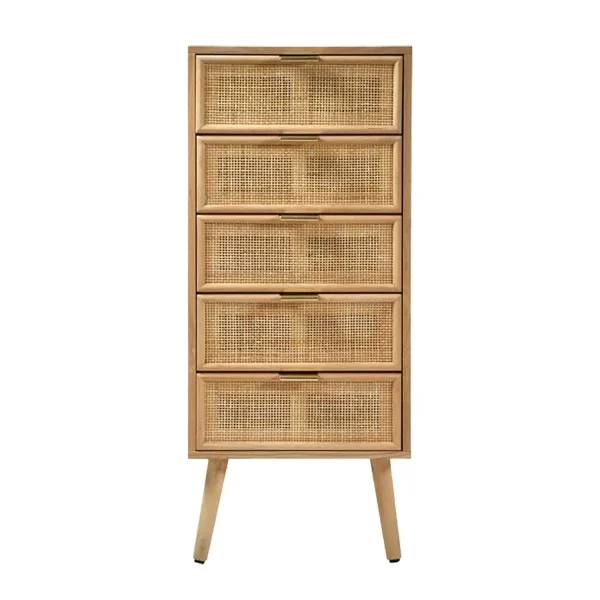 Calicosy - MIYA Ladekast - Licht hout - 42x36,5x100,5 cm - 51Dnspod | Smaakvolle damp – Verzendkosten vrij vanaf 40€