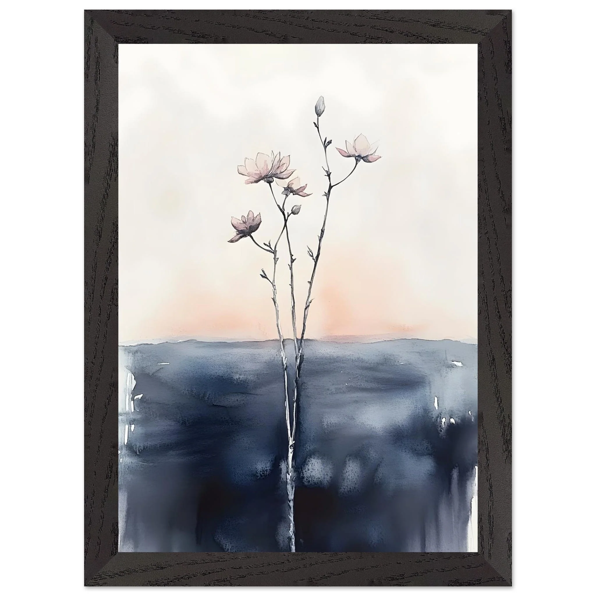 Artfulprints Poster met Lijst Boho – Misty blossom - A4 21x29.7 cm - Zwart / Wit - 51Dnspod | Smaakvolle damp – Verzendkosten vrij vanaf 40€ Artfulprints Poster met Lijst Boho – Misty blossom - A4 21x29.7 cm - Zwart / Wit - 51Dnspod | Smaakvolle damp – Verzendkosten vrij vanaf 40€