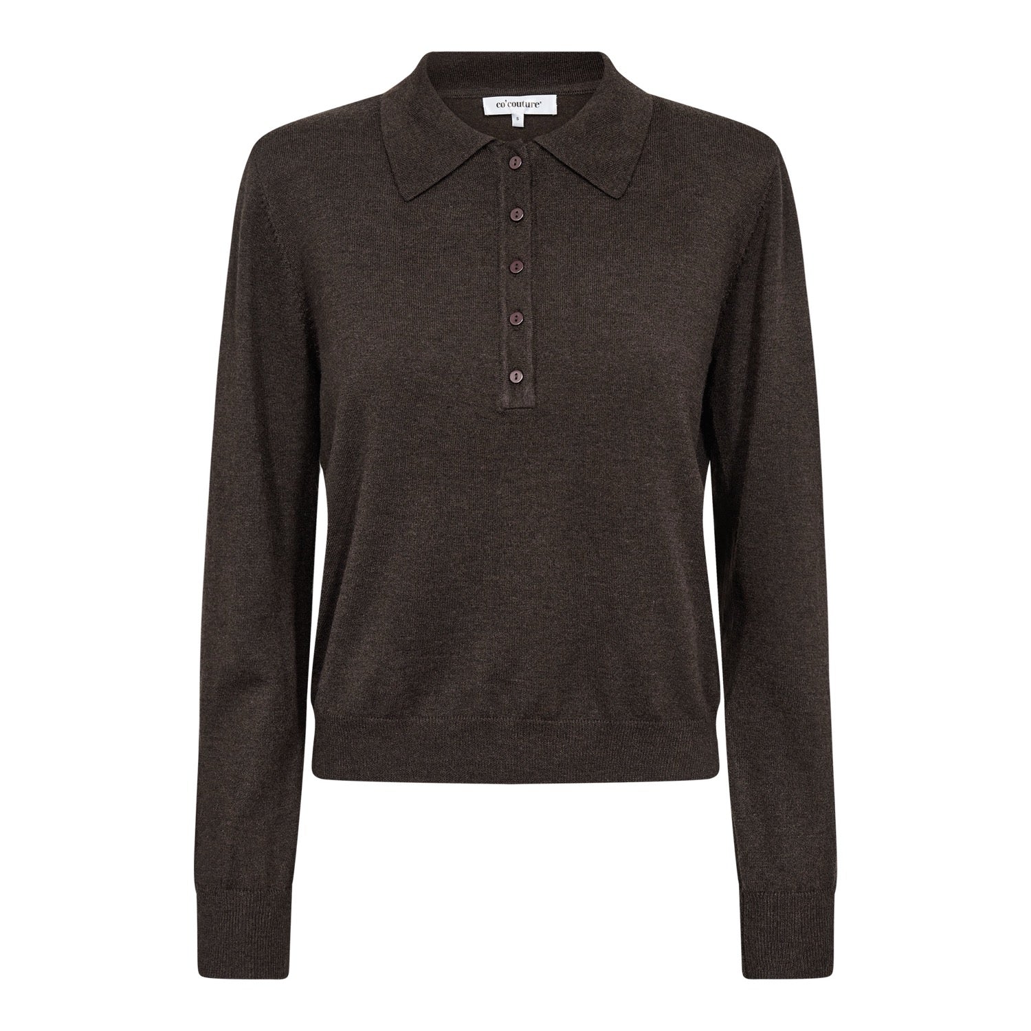 Co'couture Corycc Padded Polo Knit Dark Brown - 51Dnspod | Smaakvolle damp – Verzendkosten vrij vanaf 40€ Co'couture Corycc Padded Polo Knit Dark Brown - 51Dnspod | Smaakvolle damp – Verzendkosten vrij vanaf 40€