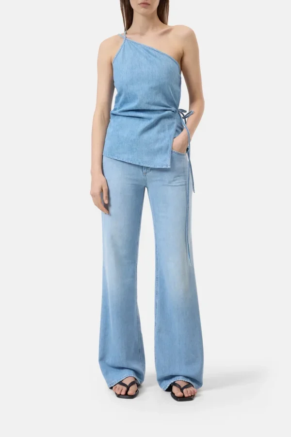 Closed Wrap Top Light Blue C94761-16C-3H - 51Dnspod | Smaakvolle damp – Verzendkosten vrij vanaf 40€