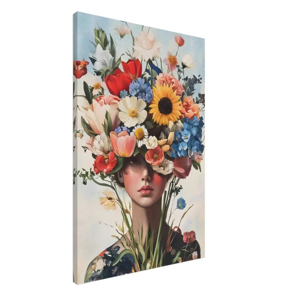 Artfulprints Canvas Colourful portrait canvas - 60x90 cm - Meerkleurig - 51Dnspod | Smaakvolle damp – Verzendkosten vrij vanaf 40€