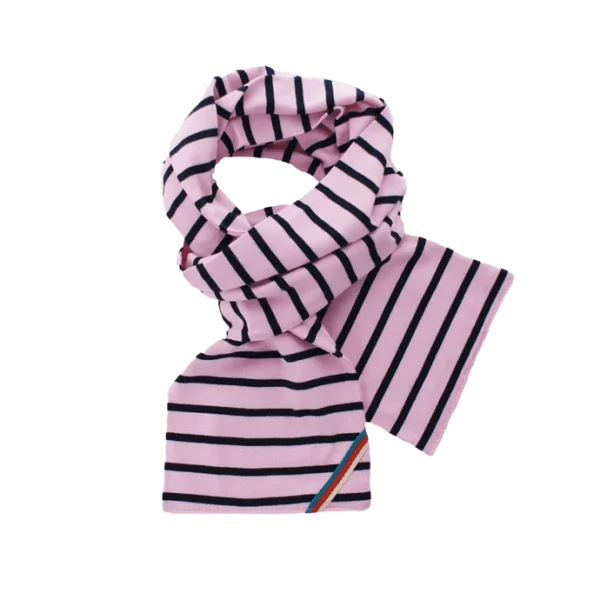 Breton Sjaal Pink-Navy - 51Dnspod | Smaakvolle damp – Verzendkosten vrij vanaf 40€