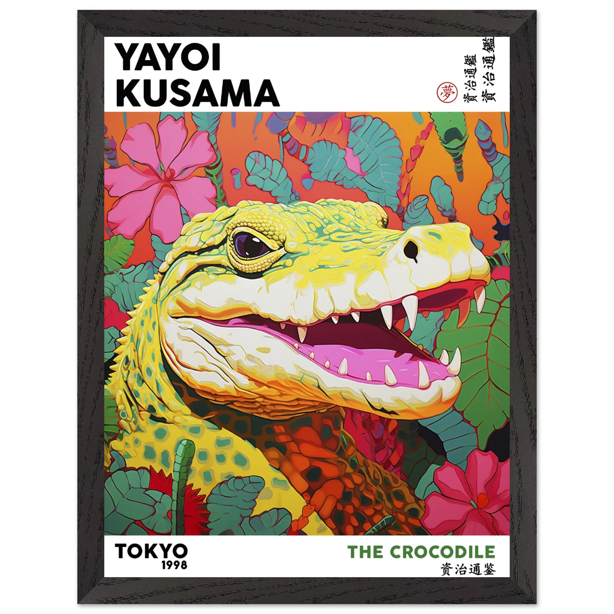 Artfulprints Poster met Lijst Yayoi Kusama - The crocodile - 30x40 cm - Meerkleurig - 51Dnspod | Smaakvolle damp – Verzendkosten vrij vanaf 40€ Artfulprints Poster met Lijst Yayoi Kusama - The crocodile - 30x40 cm - Meerkleurig - 51Dnspod | Smaakvolle damp – Verzendkosten vrij vanaf 40€