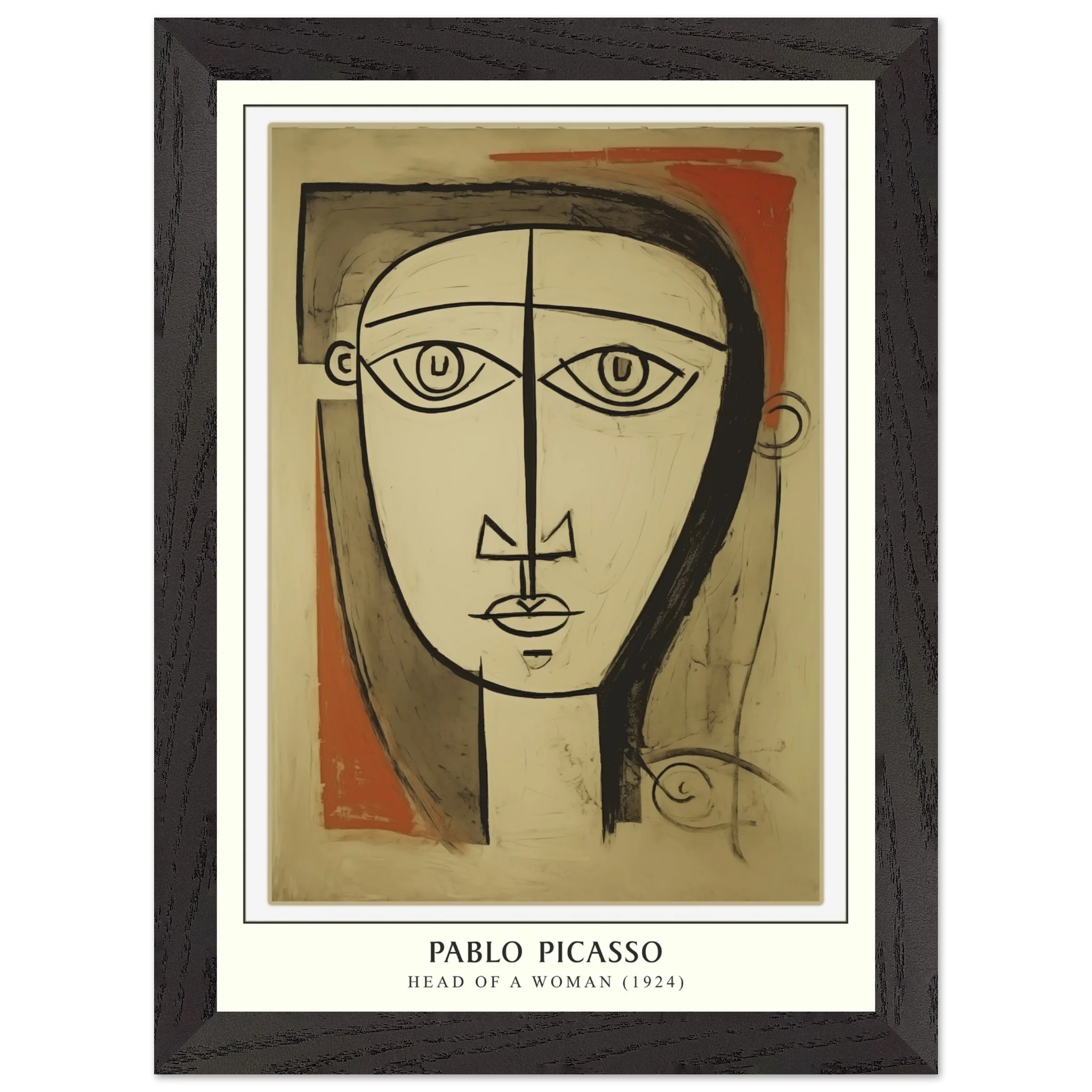 Artfulprints Poster met Lijst Pablo Picasso - Head of a woman - A4 21x29.7 cm - Bruin - 51Dnspod | Smaakvolle damp – Verzendkosten vrij vanaf 40€ Artfulprints Poster met Lijst Pablo Picasso - Head of a woman - A4 21x29.7 cm - Bruin - 51Dnspod | Smaakvolle damp – Verzendkosten vrij vanaf 40€
