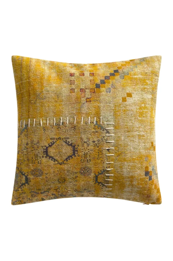 Calma House Kussenhoes Dinka - Mosterd - 45x45 - 51Dnspod | Smaakvolle damp – Verzendkosten vrij vanaf 40€