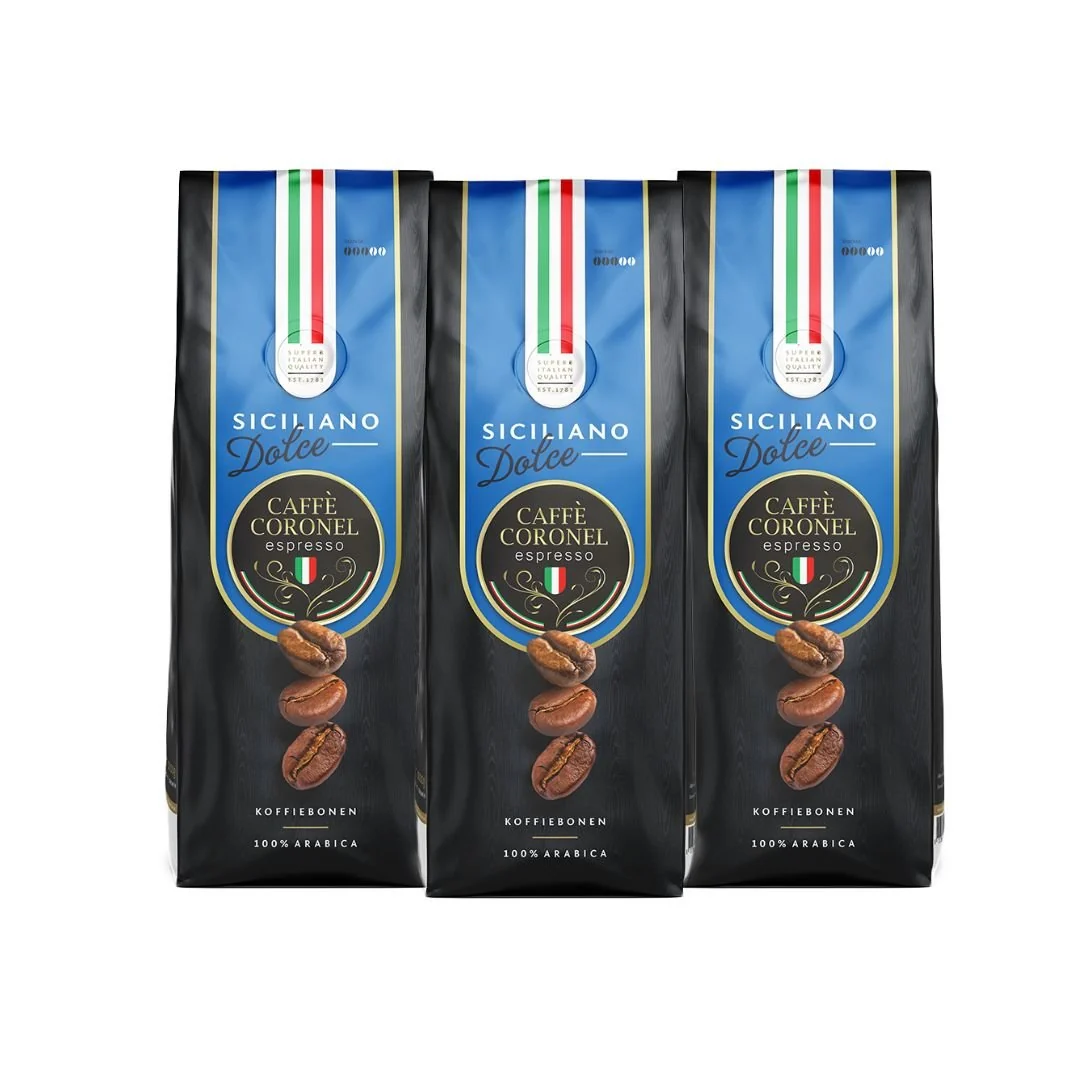 Caffè Coronel Siciliano Dolce 3kg - 51Dnspod | Smaakvolle damp – Verzendkosten vrij vanaf 40€ Caffè Coronel Siciliano Dolce 3kg - 51Dnspod | Smaakvolle damp – Verzendkosten vrij vanaf 40€
