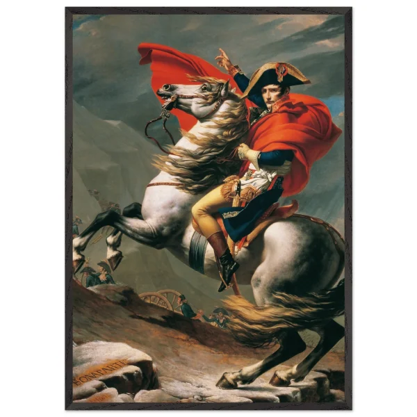 Artfulprints Poster met Lijst Jacques Louis David - Napoleon Bonaparte - 70x100 cm - Meerkleurig - 51Dnspod | Smaakvolle damp – Verzendkosten vrij vanaf 40€
