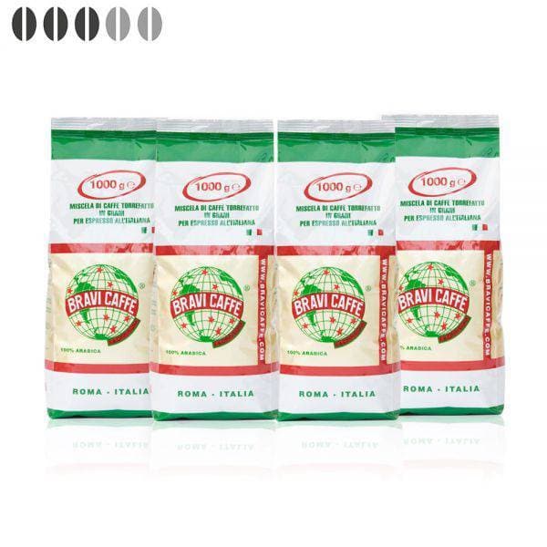 Bravi Caffè 100% Italiaanse Arabica koffiebonen 4kg - 51Dnspod | Smaakvolle damp – Verzendkosten vrij vanaf 40€ Bravi Caffè 100% Italiaanse Arabica koffiebonen 4kg - 51Dnspod | Smaakvolle damp – Verzendkosten vrij vanaf 40€