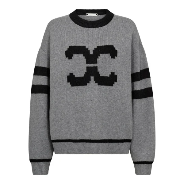 Co'couture RowCC Coco Logo Knit Light Grey 32214 138 Light Grey - 51Dnspod | Smaakvolle damp – Verzendkosten vrij vanaf 40€
