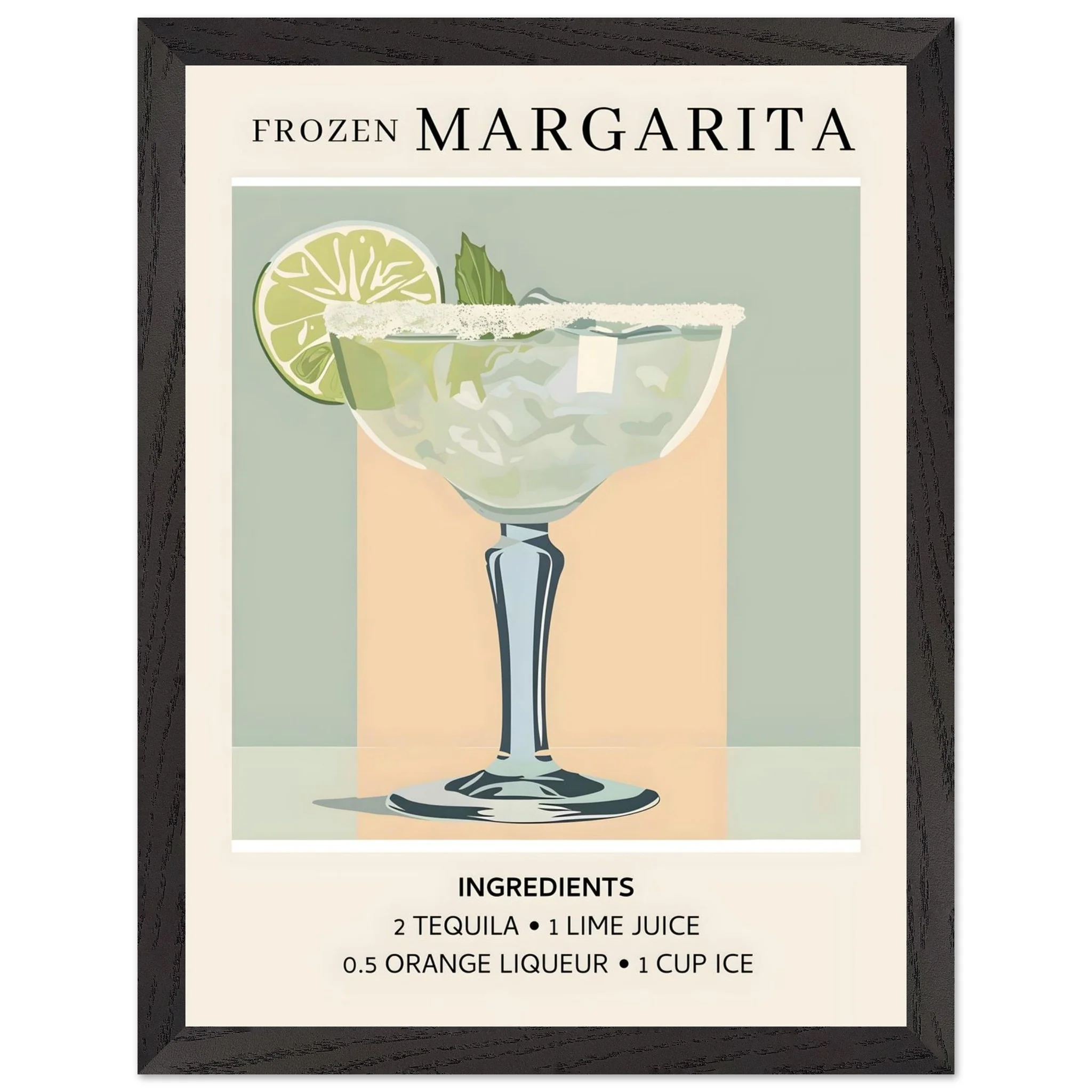 Artfulprints Poster met Lijst Frozen Margarita cocktail I - Ingrediënten - 30x40 cm - Groen - 51Dnspod | Smaakvolle damp – Verzendkosten vrij vanaf 40€ Artfulprints Poster met Lijst Frozen Margarita cocktail I - Ingrediënten - 30x40 cm - Groen - 51Dnspod | Smaakvolle damp – Verzendkosten vrij vanaf 40€