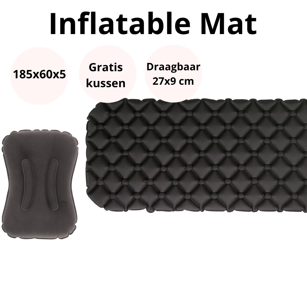 Campingmat met kussen - Slaapmat - 185x57x10 - Snel opblaasbaar - Opblaas matras - 51Dnspod | Smaakvolle damp – Verzendkosten vrij vanaf 40€ Campingmat met kussen - Slaapmat - 185x57x10 - Snel opblaasbaar - Opblaas matras - 51Dnspod | Smaakvolle damp – Verzendkosten vrij vanaf 40€