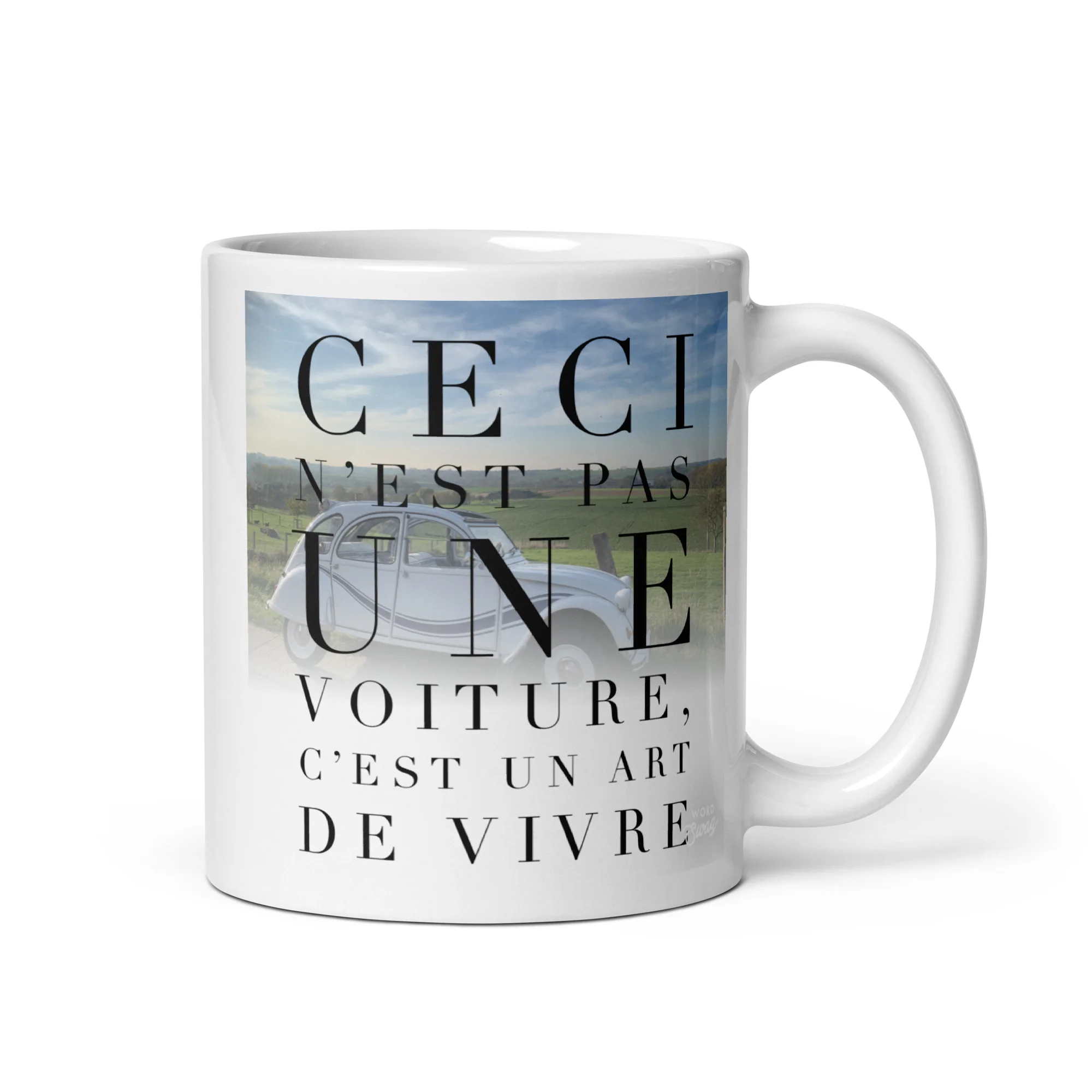 Ceci n'est pas une Voiture, c'est un art de Vivre mok - 300 ml - 51Dnspod | Smaakvolle damp – Verzendkosten vrij vanaf 40€ Ceci n'est pas une Voiture, c'est un art de Vivre mok - 300 ml - 51Dnspod | Smaakvolle damp – Verzendkosten vrij vanaf 40€