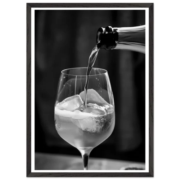 Artfulprints Poster met Lijst Aperol Spritz - Lifestyle black-white - 50x70 cm - Zwart / Wit - 51Dnspod | Smaakvolle damp – Verzendkosten vrij vanaf 40€