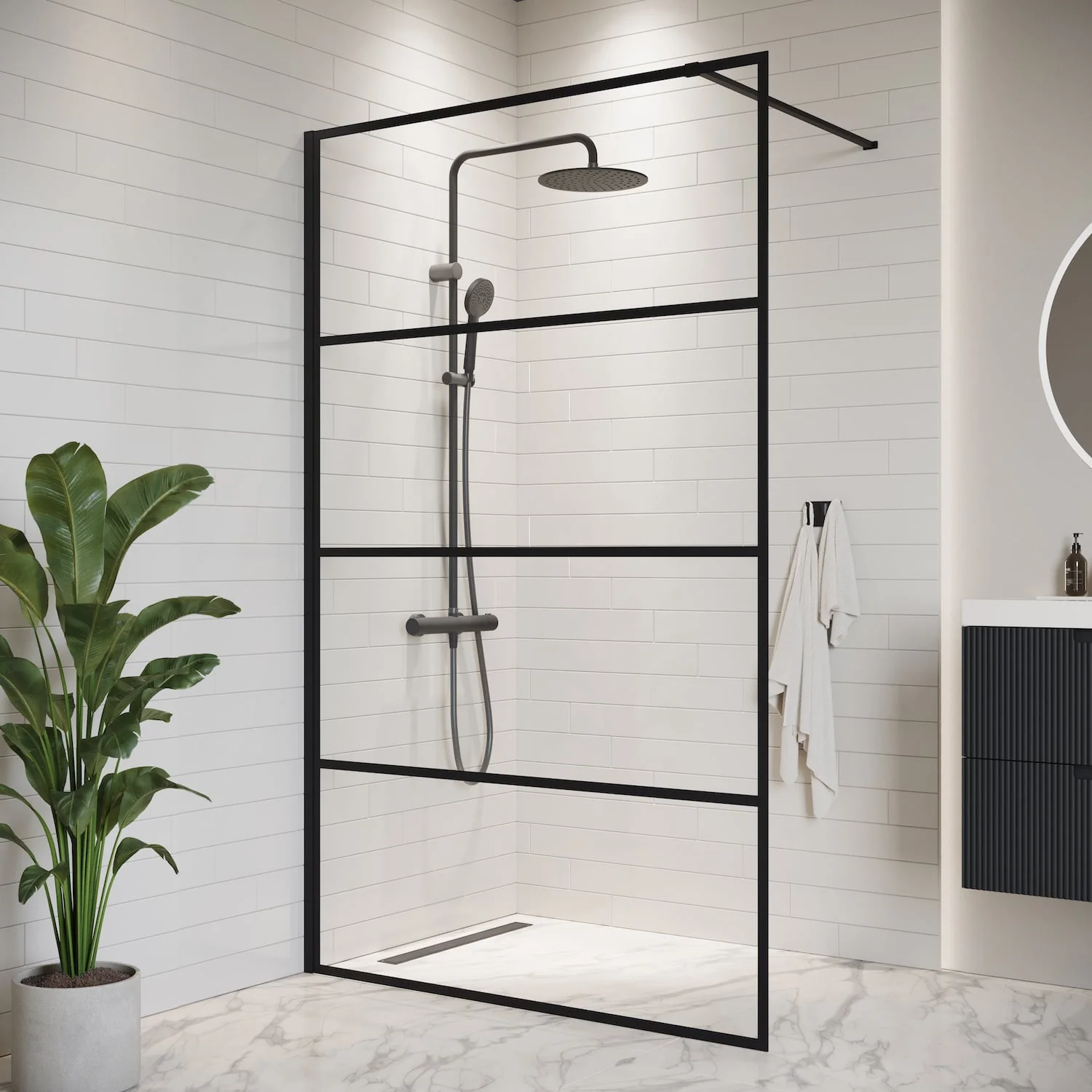 Badplaats Douchewand Essos 120 x 200 cm – Zwart – Inloopdouche 8 mm Veiligheidsglas - 51Dnspod | Smaakvolle damp – Verzendkosten vrij vanaf 40€ Badplaats Douchewand Essos 120 x 200 cm – Zwart – Inloopdouche 8 mm Veiligheidsglas - 51Dnspod | Smaakvolle damp – Verzendkosten vrij vanaf 40€
