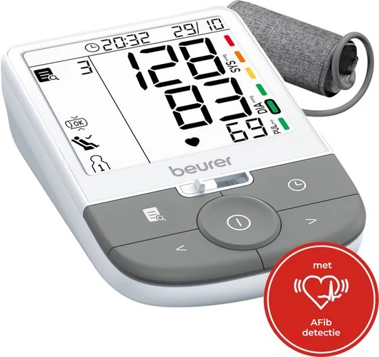 Beurer BM 53 Bloeddrukmeter Bovenarm Premium - Met AFIB detectie - Met XL Display - Inc. Manchet (22 - 42 cm) - 51Dnspod | Smaakvolle damp – Verzendkosten vrij vanaf 40€