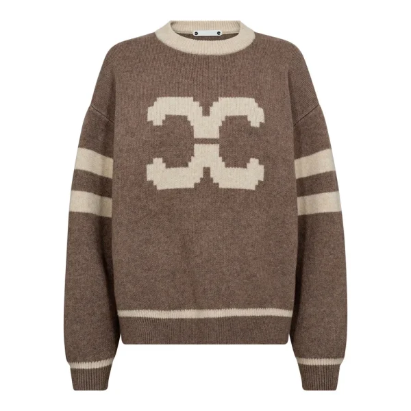 Co'couture RowCC Coco Logo Knit Walnut 32214 154 - 51Dnspod | Smaakvolle damp – Verzendkosten vrij vanaf 40€