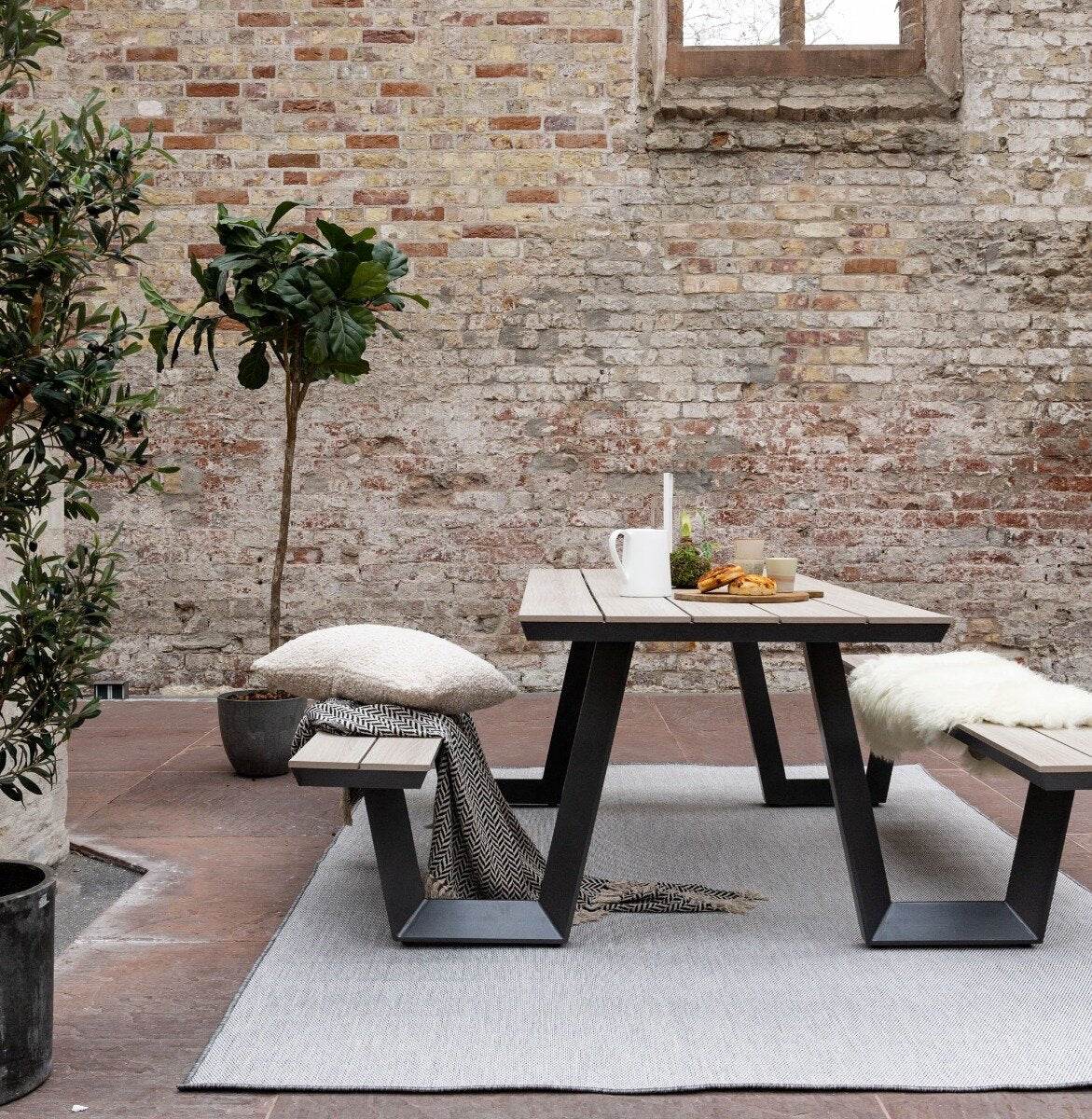 Buitenkleed Mono - Grijs/Wit - Dubbelzijdig - EVA Interior - 51Dnspod | Smaakvolle damp – Verzendkosten vrij vanaf 40€ Buitenkleed Mono - Grijs/Wit - Dubbelzijdig - EVA Interior - 51Dnspod | Smaakvolle damp – Verzendkosten vrij vanaf 40€