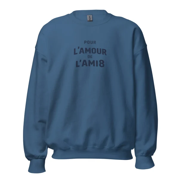 Citroën AMI8 Sweatshirt “Pour L’Amour de l’AMI8” – Unisex Crewneck met Typografische Print - 51Dnspod | Smaakvolle damp – Verzendkosten vrij vanaf 40€